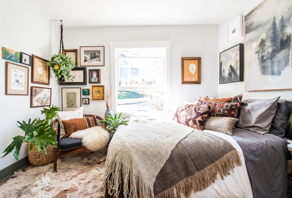 rustic decor, eclectic decor, bedroom decor