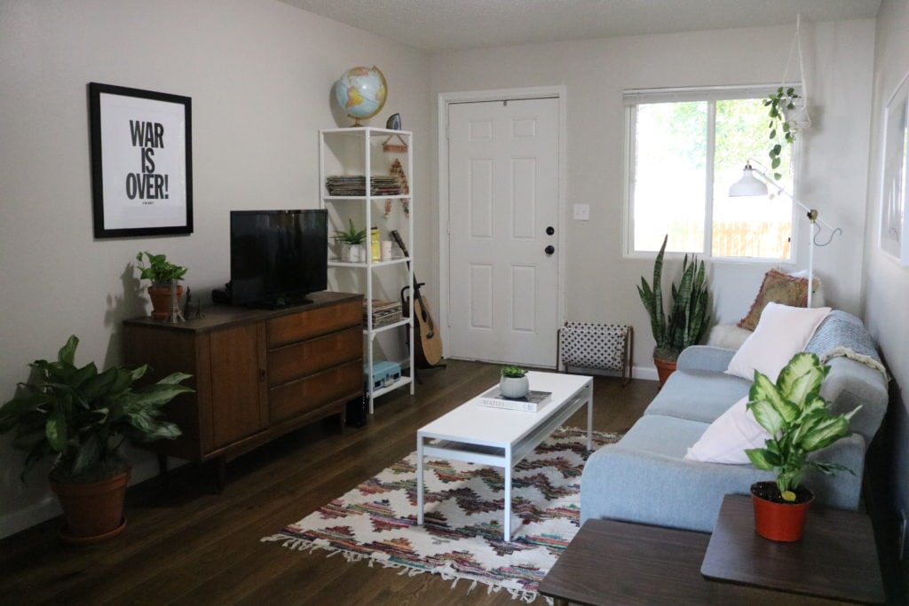 Plant Life Series: A Scandinavian Inspired, Mid-Century Modern Apartment in Portland