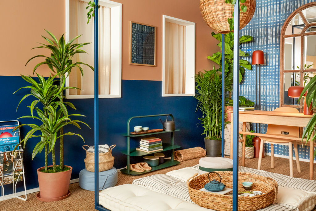 Home office space designed by designer Estelle Bailey-Babenzien for Small/Cool Experience for Apartment Therapy